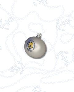 Bombka srebrna ø 8 cm