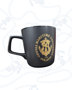 Czarny kubek "Prestige" Gdynia Maritime University